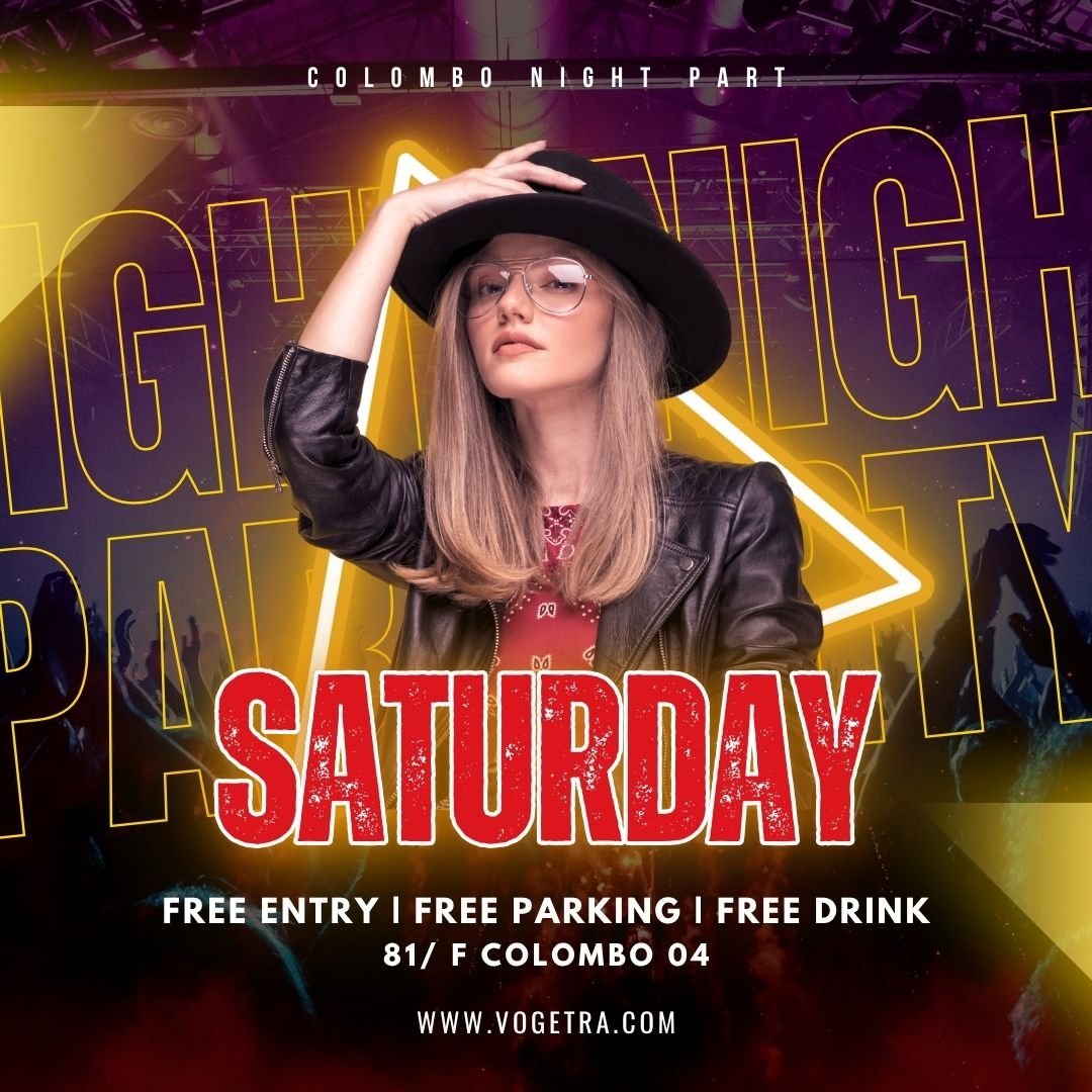 Red 80’s Retro Dance Party Instagram Post